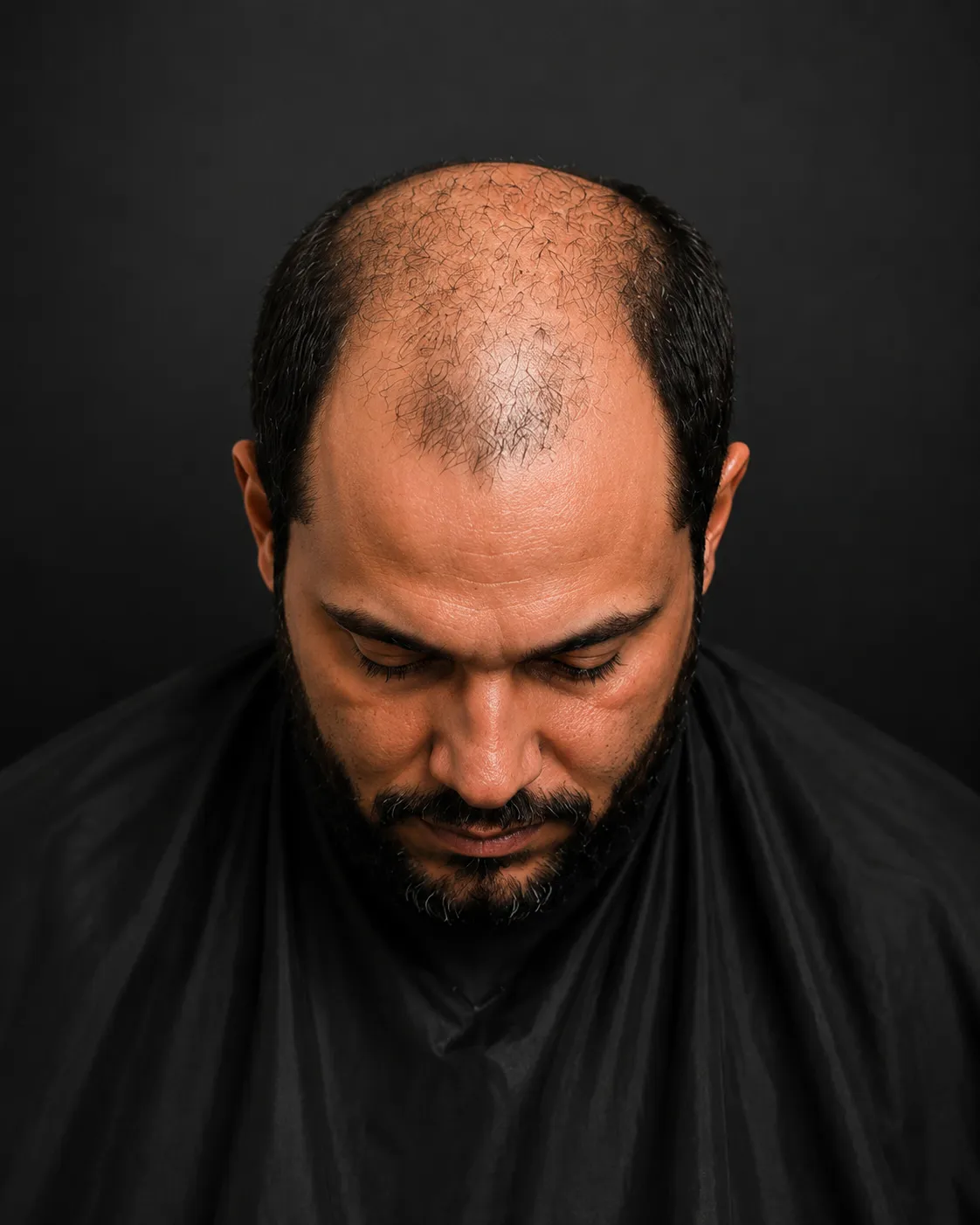 Cliente da Voluto antes da aplicação da prótese capilar
